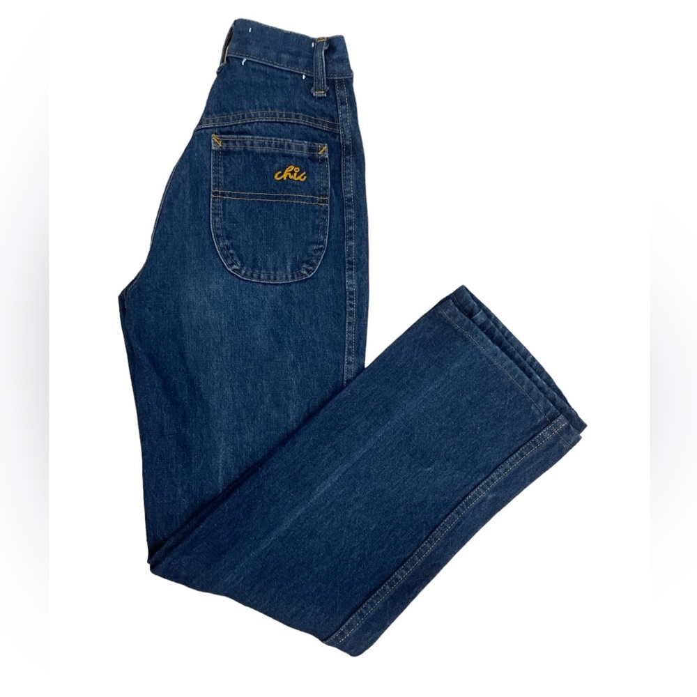 Sz:4/5 VINTAGE Chic adult New Blue Jeans *Rare* “Circa” 60s-70s High Waisted